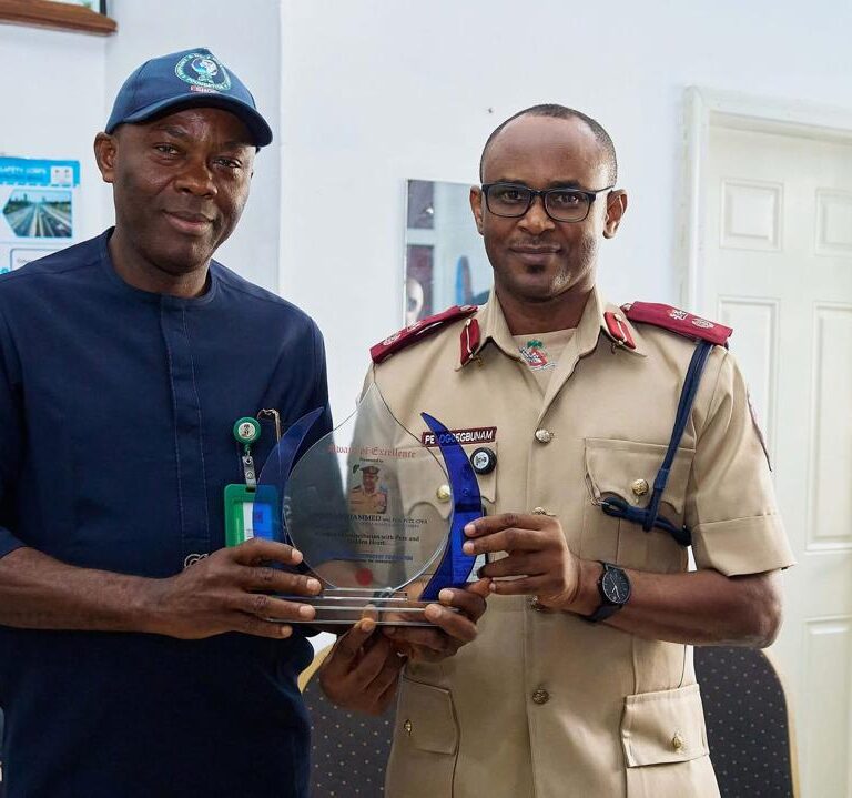 Award Presented to the Corp Marshal FRSC